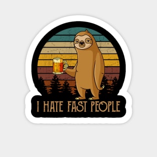 I Hate Fast People Vintage Sticker